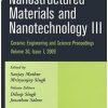 NANOSTRUCTURED MATERIALS AND NANOTECHNOLOGY III CESP V30 ISSUE 7