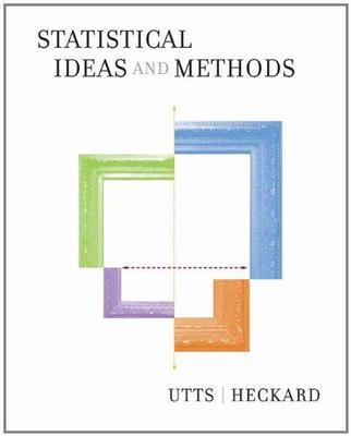 9780495122500 1 | Statistical Ideas And Methods | 9780495122500 | Together Books Distributor STATISTICAL IDEAS AND METHODS