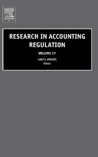 RESEARCH IN ACCOUNTING REGULATION VOL 17