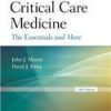 CRITICAL CARE MEDICINE THE ESSENTIALS AND MORE 5ED (PB 2019)