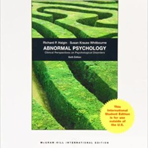Abnormal Psychology 6Ed (Ie) (Pb 2009)