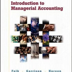 Introduction To Managerial Accounting
