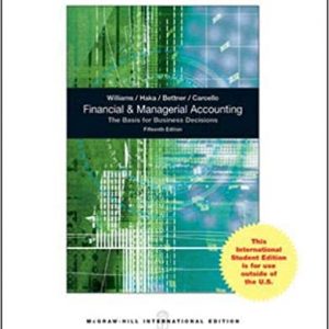 Financial And Management Accounting 15Ed (Ie) (Pb 2010)