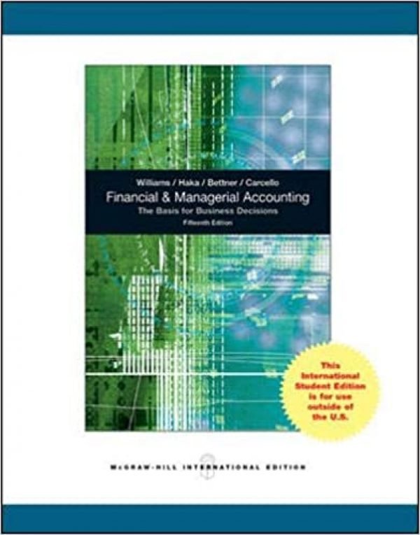 9780071220125 1 | Financial And Management Accounting 15Ed Ie Pb 2010 | 9780071220125 | Together Books Distributor