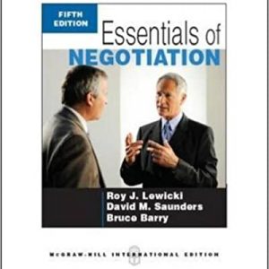 Essentials Of Negotiation 5Ed (Ie) (Pb 2011)