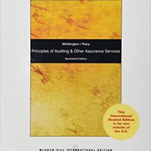 Principles Of Auditing And Other Assurance Services 17Ed Ie Pb 2010
