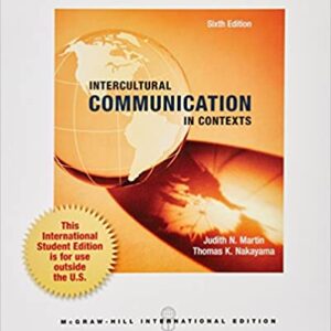 Intercultural Communication In Contexts 6Ed Pb 2013