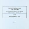 9780080443034 1 | Nonlinear Control Systems 2004 3 Vol Set | 9780080442563 | Together Books Distributor