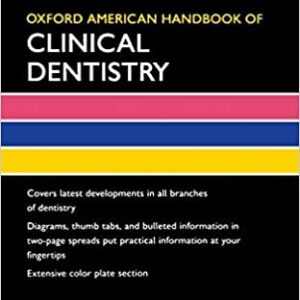 Oxford American Handbook Of Clinical Dentistry Pb 2008