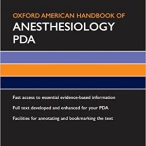 Oxford American Handbook Of Anesthesiology Pda