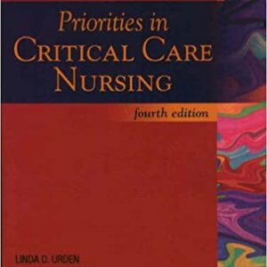 Priorities In Critical Care Nursing 4Ed (Pb 2003) Spl Price