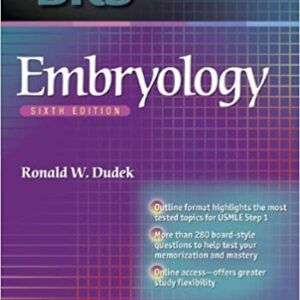 Brs Embryology 6Ed With Point Access Codes Pb 2017