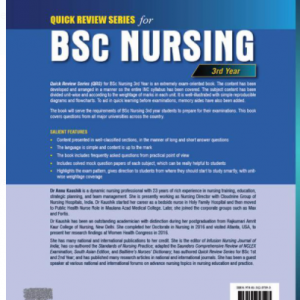 Quick Review Series for B.Sc. Nursing: 3 rd