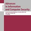 9783540756507 1 | Advances In Information And Computer Security Pb | 9783540761983 | Together Books Distributor