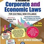 Bestword A Textbook on Corporate And Economic Laws New Syllabus for CA Final, 29/E